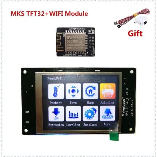 MKS TFT32 v4.0 touch screen + MKS WIFI module splash lcds smart controller TFT 32 touching TFT3.2 display 3d printer TFT monitor