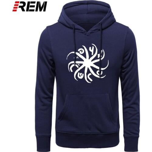 REM Hoodies Cure Men Cotton Long Sleeve Guitarist Punk Logo Print Mens Fashion Rock And Roll Tops Plus Hoodies, Sweatshirts