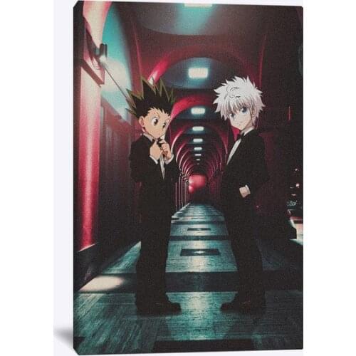Wall Art Canvas Print X Hunter De Gon Y Killua Posters Painting Cool Anime Picture Home Decor Living Room Modern Artwork Modular