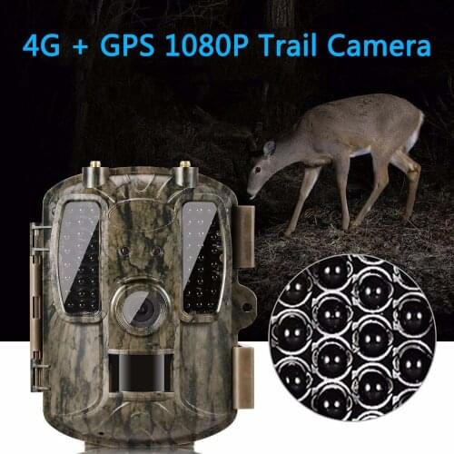 BOBLOV 4G GPS Hunting Camera Photo traps Night Vision Hunter Trail Camera with Hunting Wildlife Camera Support MMS GPRS GSM SMTP
