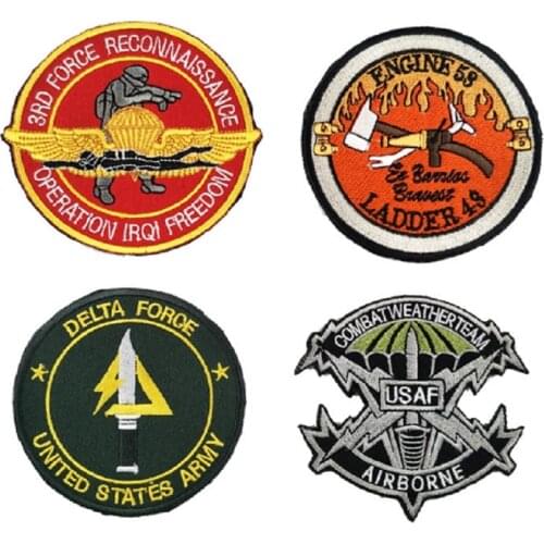 3D Embroidery Patch Loop&Hook United States Sixth Reconnaissance Company/War/Meteorologists/The USAF Paratrooper Patches