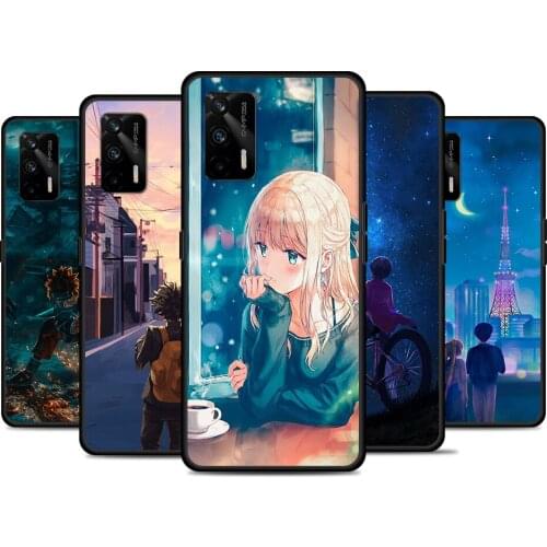 Anime Puzzle Aesthetic For Realme 8 GT Neo Flash Edition Explorer Master Q3 Pro Narzo30 C21 C20 C11 C20A C21Y Phone Case