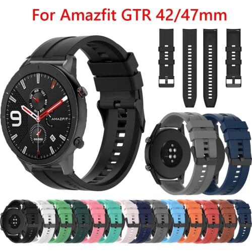 Silicone Watchband Strap Amazfit GTS GTR 47 42mm Bracelet 20 22mm For Xiaomi Huami Amazfit Stratos Pace Bip U Bip S GTS 2 Correa