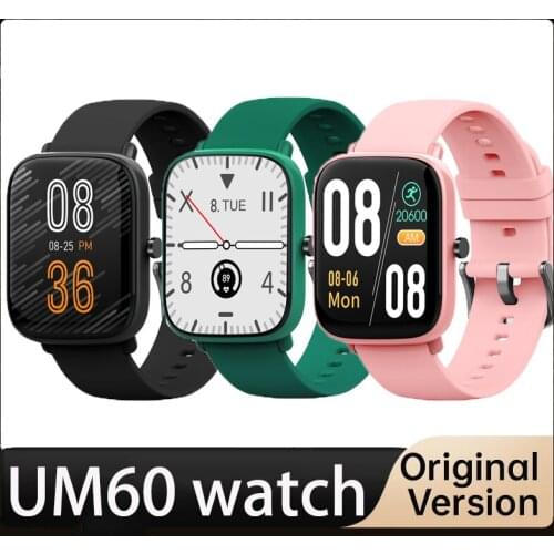Um60 Smart Watch 1.69'' Touch Ultra Thin Screen Men Women Sports Fitness Tracker Ip67waterproof pk xiaomi band 6 huawei band 6