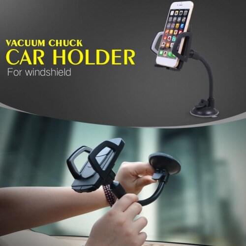 Universal Car Windshield Phone Holder Long Arm Stand Car Mobile Phone Navigation Bracket With Suction Cup For Xiaomi IPhone