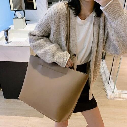 High Quality Women Pu Leather Handbas Fashion Large Capacity Ladies Shoulder Bag Designer Casual Female Big Tote Messenger Bags