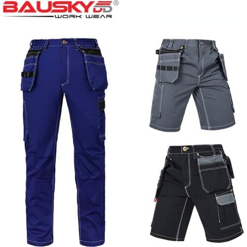High Quality Craftsman Mens Work Pants Workwear Multi Pockets Work Trousers Mechanic Workwear Dropshipping