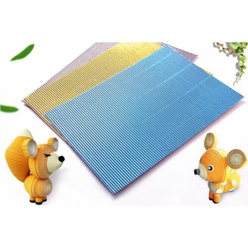 10x Novelty New Designed Fashion Simulate Metal Corrugated Paper Crafts Corrugated Cardboard 300x210mm
