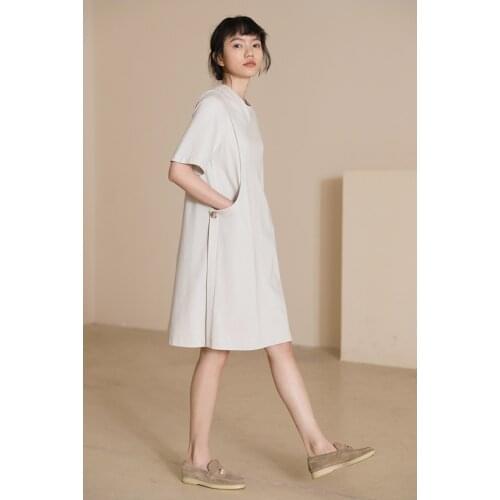 1930s vintage design white and thin dress 0507