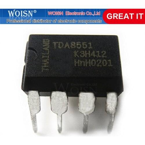 5pcs/lot TDA8551 TDA 8551 DIP-8 In Stock