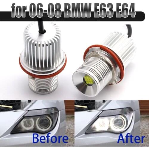 90W Super Bright White LED Angel Eyes LED Marker Halo Ring Light for 06-08 BMW 6-series E63 E64 M6
