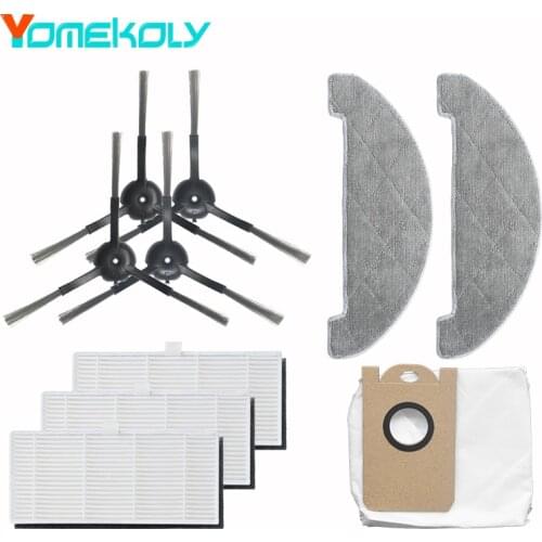 For Proscenic M7 MAX Robot Vacuum Cleaner Side brush HEPA filter Mop cloth Dust Bag Replacement Accessories Parts Kits