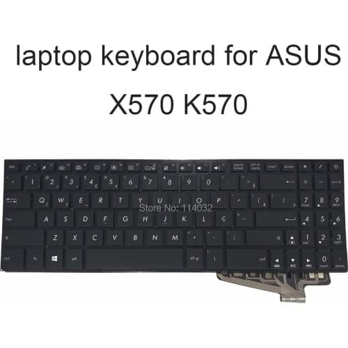 Replacement backlit keyboards for ASUS X570 FX570UD NX580V YX570 YX 570 DD UD ZD BR Brazilian black new ASM17B1 0KNB0 5602BR00
