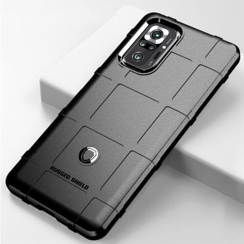 Case For Redmi Note10 Note10S Note10Pro Cases Military Rugged Shield Silicone Cover For Xiaomi POCO M3 F3 F1 X3 NFC 10T 11Ultra