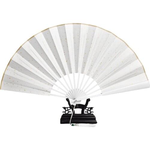 WORD OF HONOR Shan He Ling Wen Kexing Cosplay Unisex Double-sided Folding Paper Fan Accessories Prop with Tassel Fashion Gifts