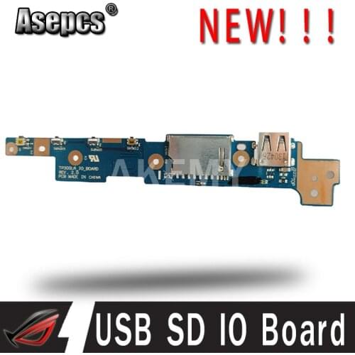For Asus Q302LA TP300LA TP300LD TP300L Power Button USB SD IO Board 60NB05Y0-IO2010 60NB05Y0-IO1070