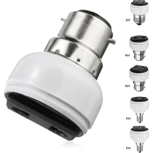 E27/b22/e14 Abs Us/eu Plug Connector Accessories Bulb Holder Base Socket Lamp White Bulb Lighting Adapter Screw Fixture Q8M1