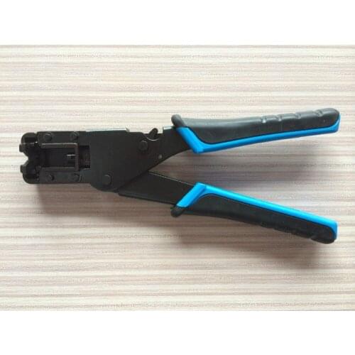 Ratchet Compression Crimping tool, LS-596A compression plier with new handle for coaxial cable RG6 (5C), RG59 (4C) F connectors