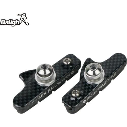 Balight MTB Mountain Road Brake Pads Bicycle Braking V-Brake Holder Shoes Rubber Blocks Durable Cycling Accessories