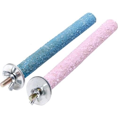 Colorful Pet Bird Parrot Chew Paw Grinding Toys Harness Cage Budgie Clean Tool