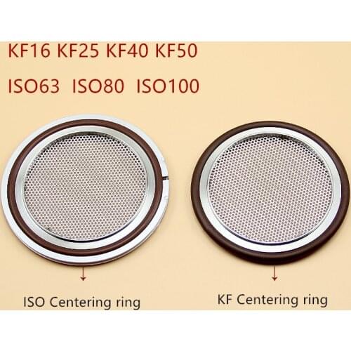 ISO63 ISO80 ISO100 Stainless Steel 304 Vacuum Plat Screen Bracket Filter Clamp Bracket Net with Aluminum Outer Ring