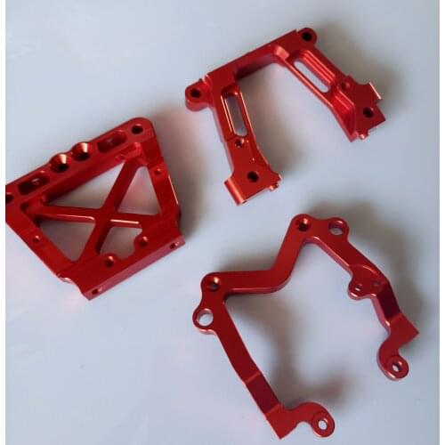 CNC aluminium alloy U shape bracket support brace + bulkhead for Rovan Baja 5B 5T 5SC