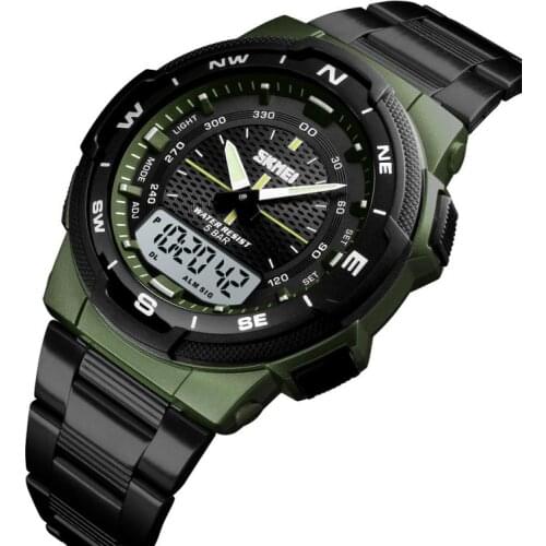 Men Military Army Watches Analog Digital Quartz Sport Wristwatch Trend Digital LED Electronic Quartz Wristwatches Wholesale