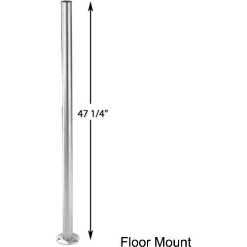 Freeshipping SUS 304# 47"(1200mm) Floor Mount Newel Post