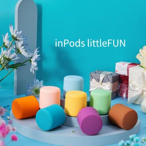 2020 new private model mini bluetooth speaker creative macaron audio portable round small steel cannon