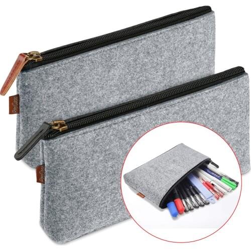 Creative Felt Pen Bag Children Pencil Case Student Stationery Bag Glasses Bag Cosmetic Brush Storage Bag Student School Supplies
