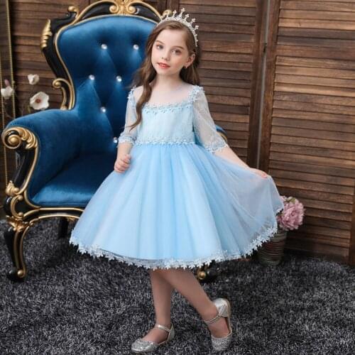 Baby girl dress girl sweet lace net gauze puffy dress princess dress girl tulle dress dress for girl flower girl dress 0-5 years