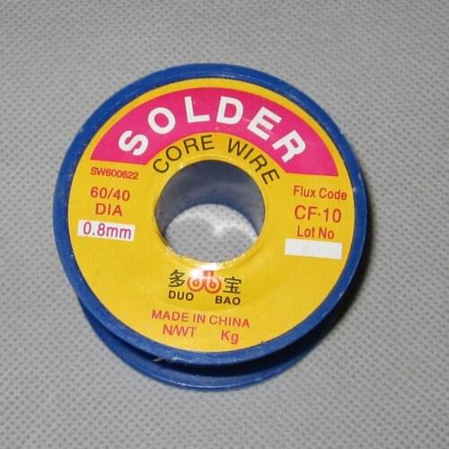 Solder free cleaning rosin core tin content solder wire 0.8mm electronic components solder fittings tin line