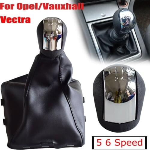 For Opel Vectra C B Corsa Astra G SIGNUM Combo 02-05 ABS Car Manual 5 6 Speed Gear Shift Knob Shifter HandBall With Gaiter Boot