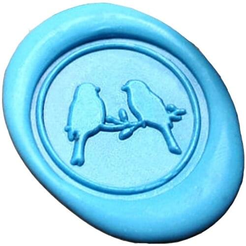 Wax Seal Stamp - 1pcs Couple Birds Metal Stamp / Wedding Wax Seal Stamp / Sealing Wax Stamp
