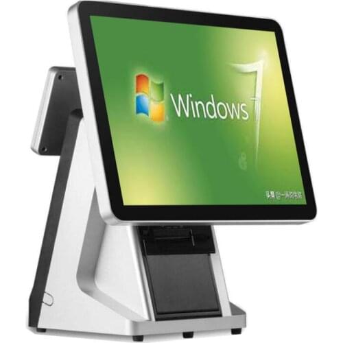 High quality POS system for restaurants 15 inch POS machine touch screen cashier printer VFD POS terminal cash register