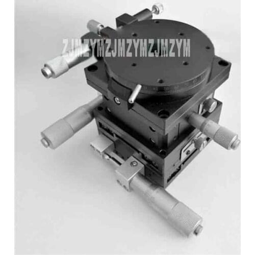 XYZR Axis 80*80 LTP80-L-2 Sliding Table Displacement Fine Adjustment Platform Cross Rail Manual Work Slider 39.2N(4kgf) Hot Sale