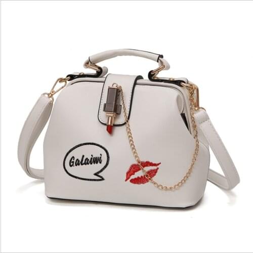 Womens Handbag Fashion Small Doctor Handbag Womens Bag Female Leather Messenger Shoulder Bags Lipstick Casual Crossbody Bags