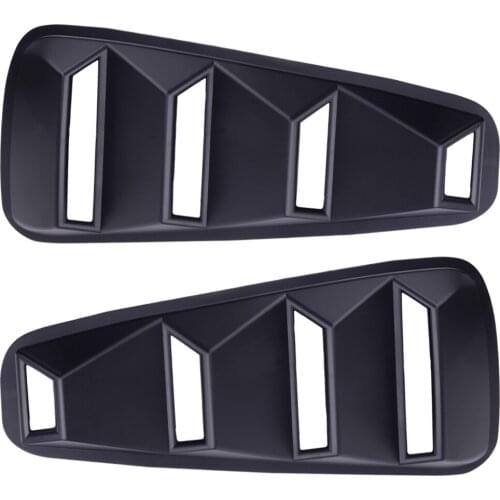 1Pair 1/4 Quarter Side Window Louvers Scoop Cover Vent Car Fit for Ford Mustang 2005-2007 2008 2009 2010 2011 2012 2013 2014