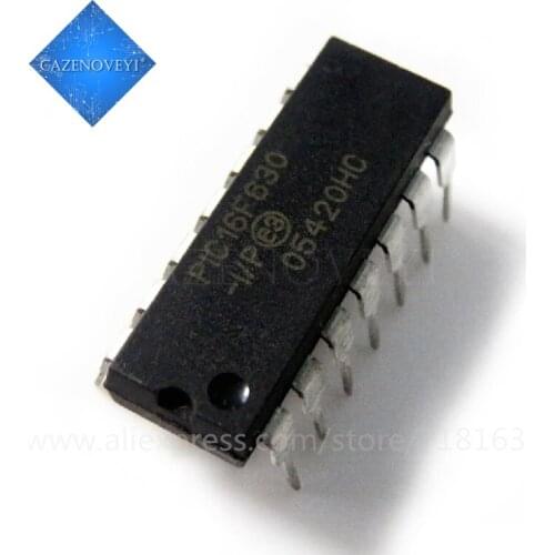 5pcs/lot PIC16F630-I/P PIC16F630-I PIC16F630 16F630 DIP-14 In Stock