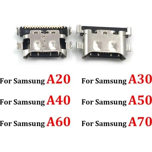 500 Pcs,New Charging Connector Micro USB jack Port Dock For Samsung Galaxy A20 A30 A40 A50 A60 A70 A12 Mobile Phone Spare Parts
