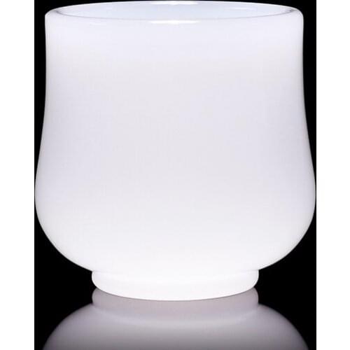 White Jade Porcelain Teacup Master Cup Single Glass Tea Cup China Kungfu Tea Set Drinkware