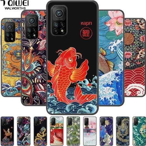 For Xiaomi Mi 10T Pro Case 3D Retro Emboss Silicone Phone Cover for Xiaomi Mi 10T Case Relief Soft Coque for Mi10T Pro 5G 10 T