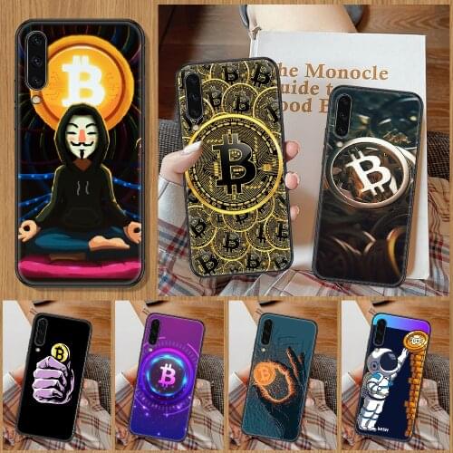 Accept Bitcoin Phone Case For Samsung Galaxy A 10 12 20E 21S 30 32 40 50 51 52 70 71 72 5 6 7 2016 2018 black soft waterproof