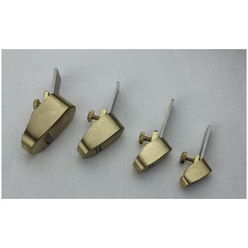 Hot sale 4 pcs various size Mini plane Copper Metal, violin woodworking tools