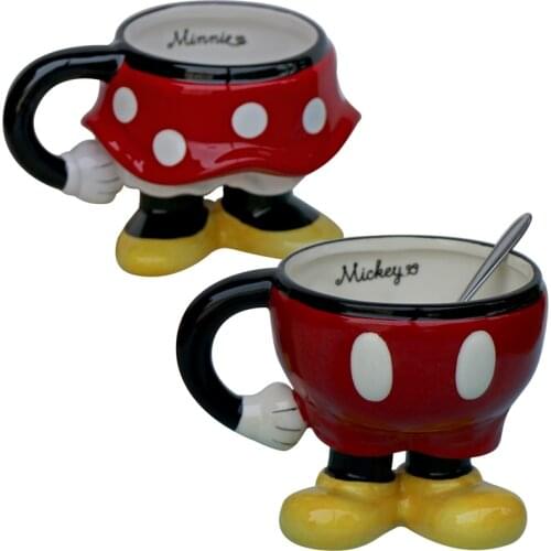 Hot Sale Cute Cartoon Ceramic Coffee Mugs 3D Hand Painted Water Cups With Mouse Designed Childs Drinking Cup Free Shipping