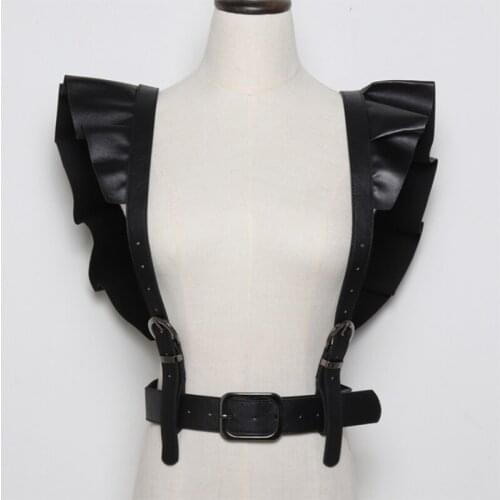 Leather Women Underwea Harness Bondage Stockings Belt Sexy Erotic Lingerie Gothic Garter Seks Punk Body Garters Adult Sex Belt