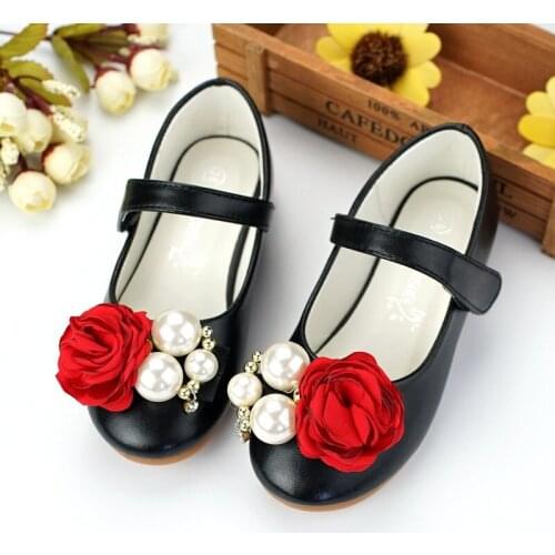 Spring New Children genuine leather shoes kids sneakers vintage style soft sole princess girls single shoes