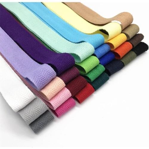 Colourful 100% Cotton Ribbon 10mm 20mm Chevron Webbing Herring Bonebinding Tape Lace Trimming for Packing Accessories DIY 5meter