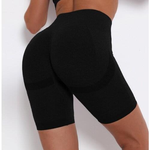 Summer High Waist Yoga Sport Shorts Push Up Women Breathable Scrunch Butt Fitness Shorts Tummy Control Workout Gym Shorts