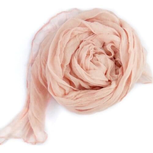 Summer Soft Lightweight Fashion Scarf for Women 2021 Classic Vintage Solid Color Thin Long Shawl Beach Holiday Girls Scarf Pink